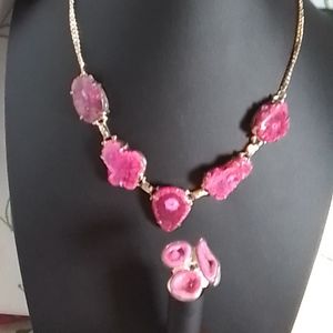 Pink Sterling Silver *Dried Solar Quartz* Bundle package